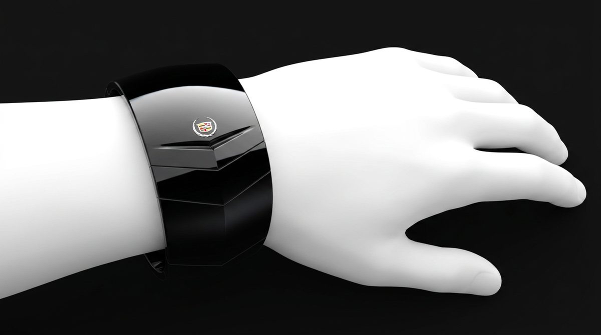 The Dextera bracelet worn on a hand, showing how the device sits on the wrist as a wearable identity token.
